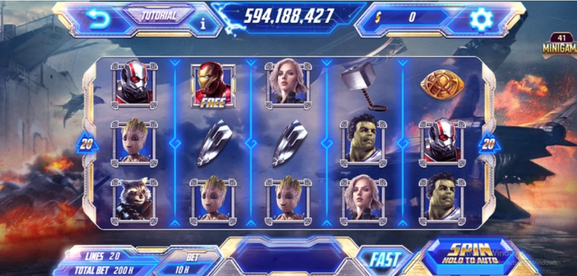 Nổ hũ Avengers là tựa game đổi thưởng với phần thiết kế đồ họa sống động lấy cảm hứng từ các nhân vật siêu anh hùng 